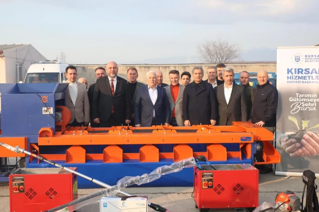 Bursa Büyükşehir'den kırsala ekipman desteği