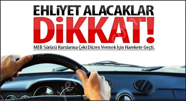 Sürücü kursu yönetmeliği değişti