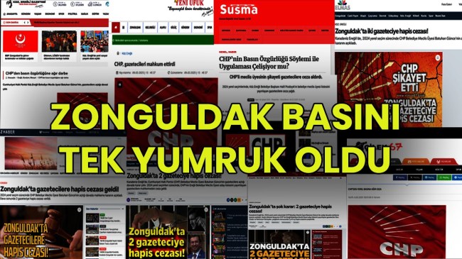 Zonguldak basını meslektaşlarına sahip çıktı