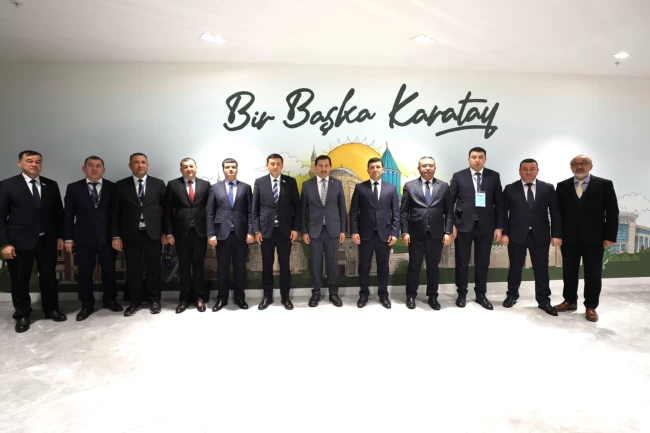 Özbekistanlı heyetten Başkan Kılca'ya ziyaret