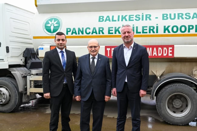 Bursa Karacabey Üretim ve İşletme Kooperatifi'ne 'Pancar Ekiciler'den destek