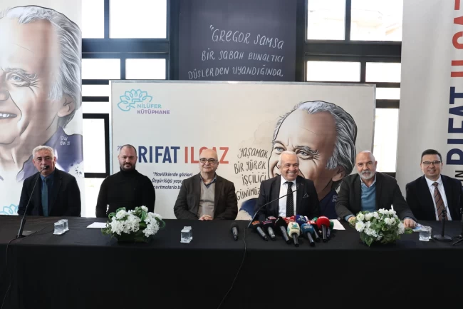 Bursa Nilüfer'de yılın yazarı Rıfat Ilgaz!