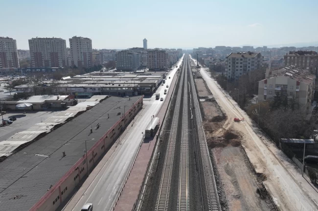 KONYARAY Banliyö Hattı'nın birinci etabı 23 kilometreye yükseldi