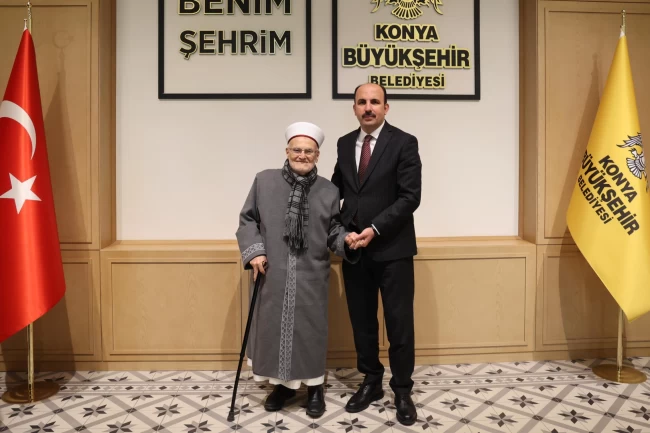 Mescid-i Aksa İmamı Şeyh İkrime Sabri Başkan Altay'ı ziyaret etti