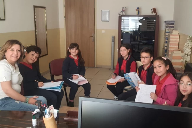 Ankara'da ilkokul öğrencilerinden ilk hikaye