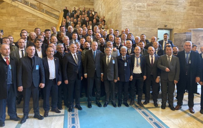 Kdz.Ereğlili muhtarlar AK Parti Grup toplantısına katıldı