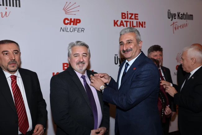 Bursa Nilüfer'de CHP'ye 450 yeni üye