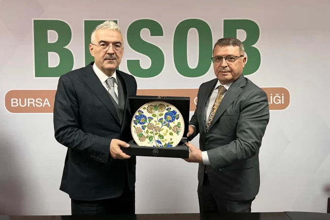 Bursa Valisi Erol Ayyıldız'dan BESOB'a ziyaret