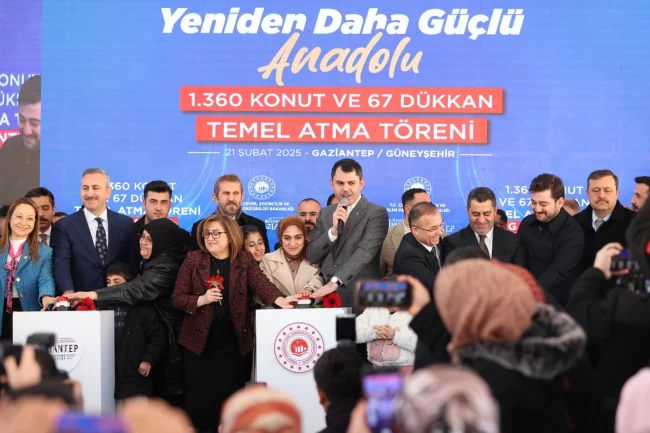 Gaziantep Güneyşehir'de bin 427 sosyal konuta daha temel