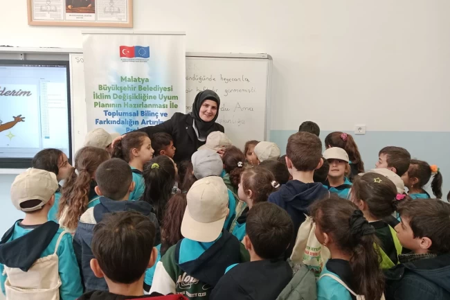 Malatya'da ‘İklim Değişikliği ve Sıfır Atık' okullarda anlatılıyor