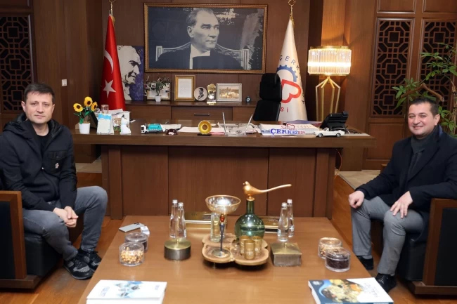 Edirne'de Yenimuhacır'dan Çerkezköy'e nezaket ziyareti