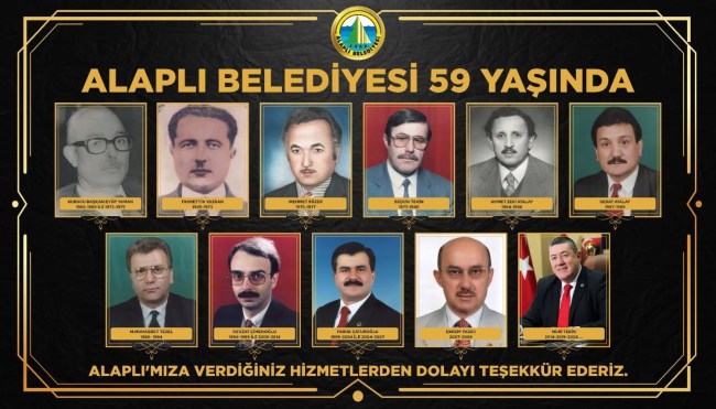 Alaplı Belediyesi 59 yaşında