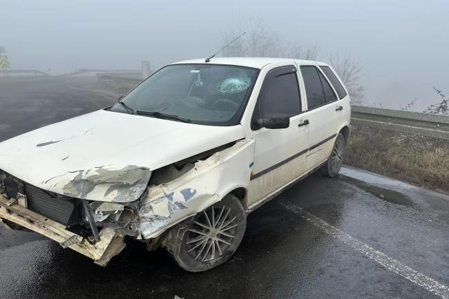 Düzce'de yoğun sis kaza getirdi!