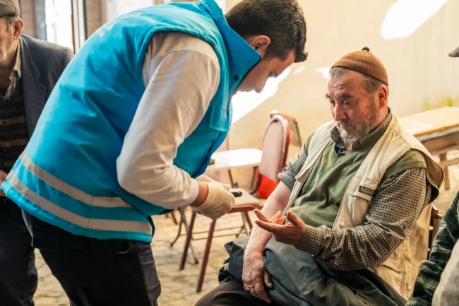Muğla Milas'da vatandaşlara sağlık kontrolü