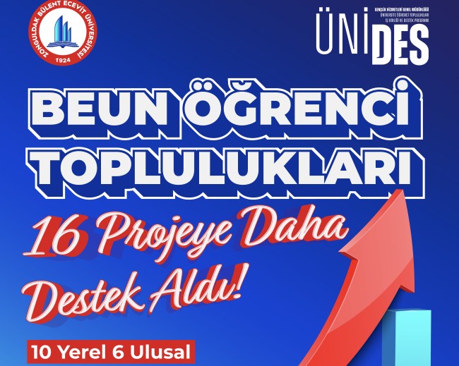 BEUN Öğrenci Topluluklarından büyük başarı: ÜNİDES’ten 16 projeye destek