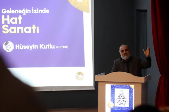 Hattat Kutlu Sakarya'da sanatın inceliklerini anlattı