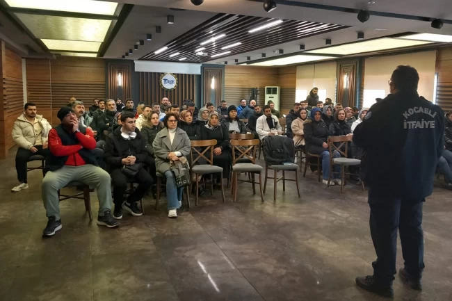 Kocaeli İtfaiyesi'nde eğitimler tam gaz sürüyor