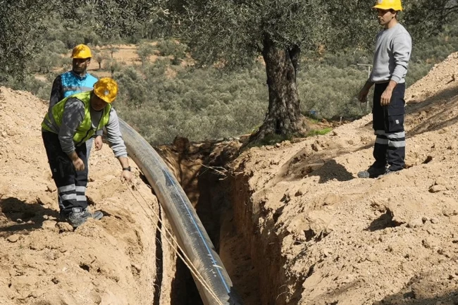 BASKİ'den Gömeç'e yeni içme suyu hattı