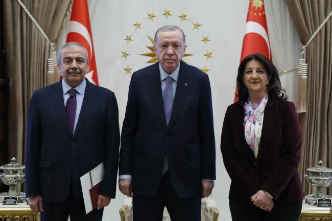 Cumhurbaşkanı Erdoğan, DEM heyetini kabul etti