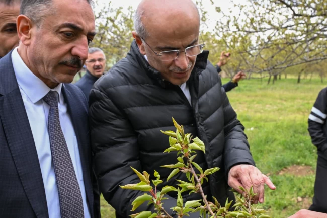 Malatya'da zirai dondan etkilenen çiftçilere ziyaret