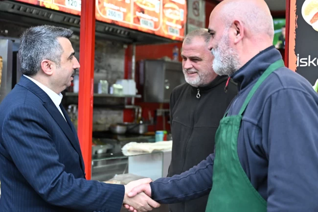 Bursa Yıldrırım'da Başkan Yılmaz komşu ziyaretinde