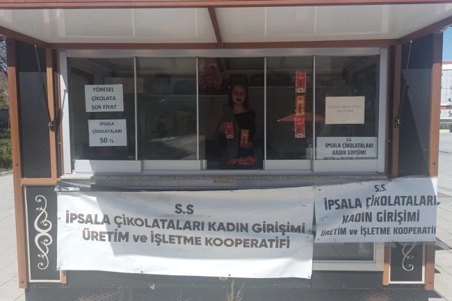 El yapımı çikolatalar Keşan'da satışta