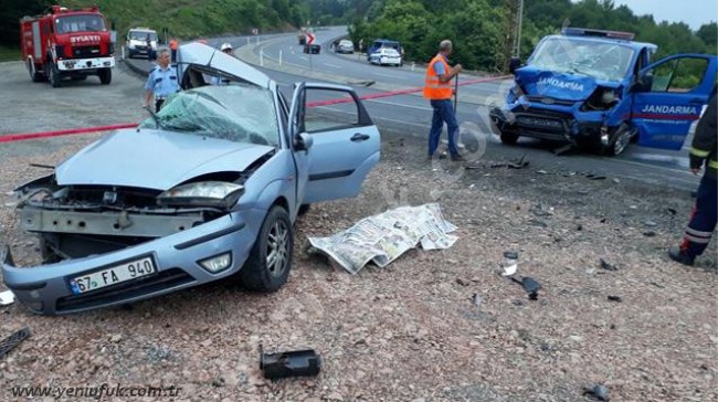 EREĞLİ ZONGULDAK YOLUNDA KAZA