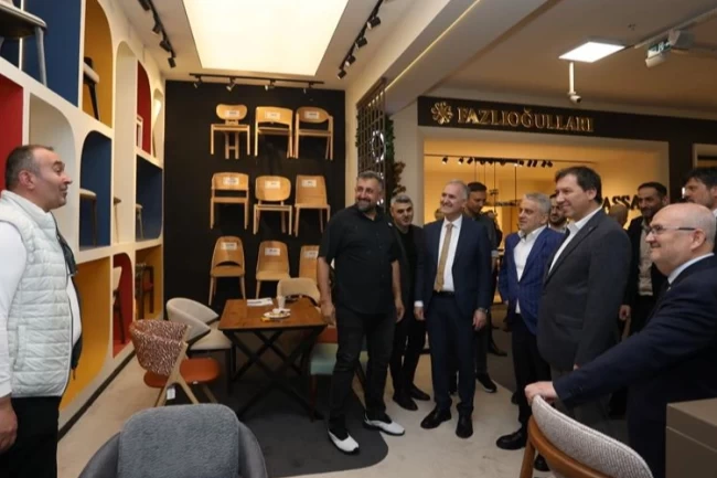 Bursa İnegöl protokolünden Modef'e ziyaret