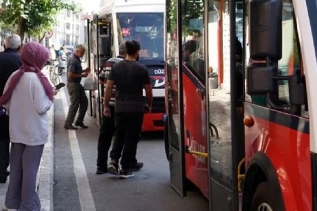 Düzce'de halk otobüsleri çileye dönüştü