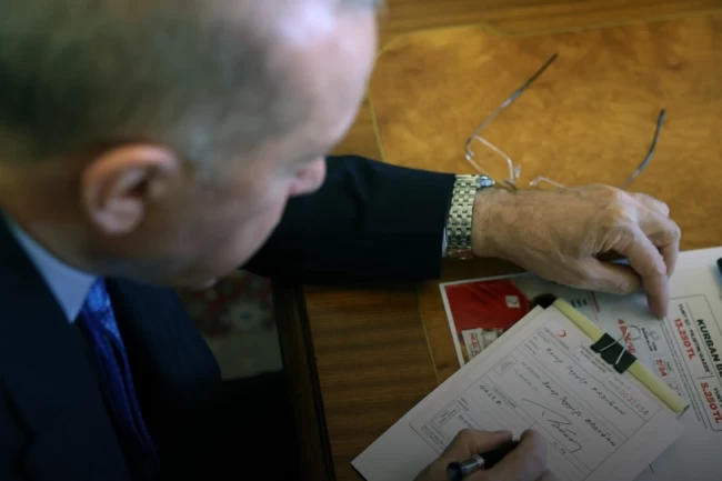 Cumhurbaşkanı Erdoğan, Kızılay'a Gazze için kurban bağışladı