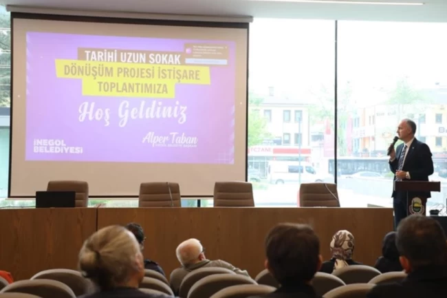 Bursa'da İnegöl'ün çarşı meydanı istişare ile dönüşüyor