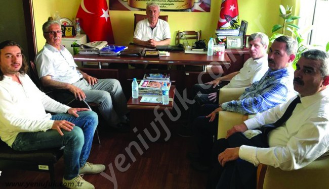 İLK ZİYARET GAZETECİLERE.. KONU 'KELEBEK' LOGOSU..