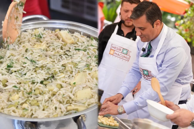 Başkan Zeyrek'ten "Enginarlı Mesirli Bahar Pilavı"