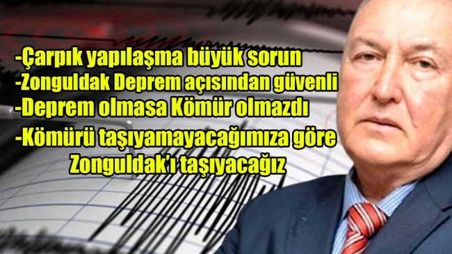 Prof. Övgün Ahmet Mercan Deprem ve Zonguldak'ı anlatmıştı