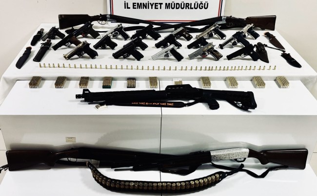 Silah operasyonunda 5 tutuklama