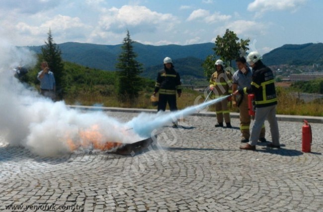 DEVLET HASTANESİNDE YANGIN TATBİKATI
