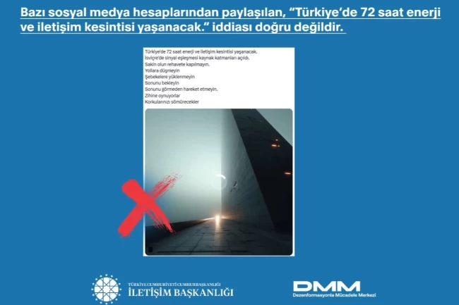 Türkiye'de 72 saat enerji kesintisi yaşanacak iddiaları yalanlandı