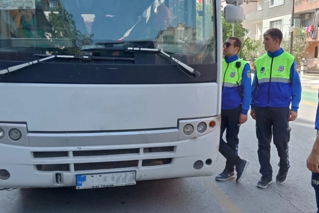 Manisa Büyükşehir'den, servis araçlarına denetim