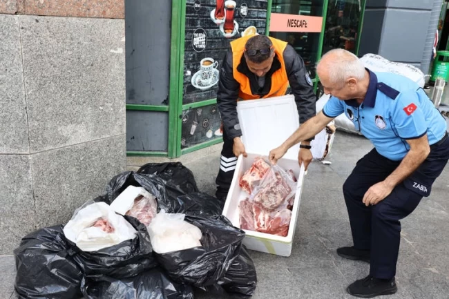 Usulsüz şekilde taşınan 300 kilogram ete el kondu