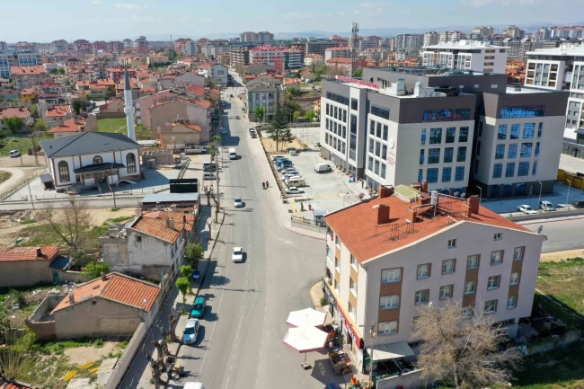 Konya Meram'da yol genişletme çalışmalarına devam