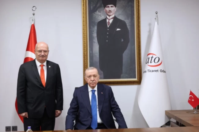Cumhurbaşkanı Erdoğan'dan ATO'ya ziyaret