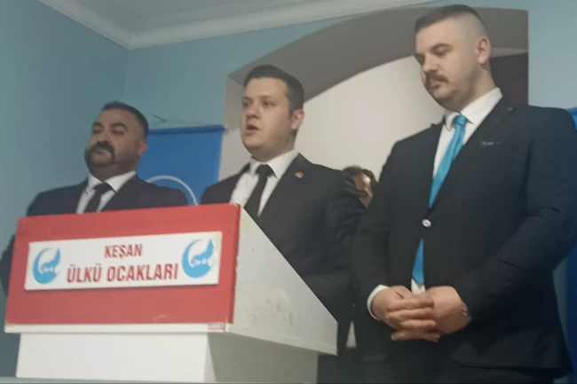 Edirne'de Keşan Ülkü Ocakları'nda görev değişimi