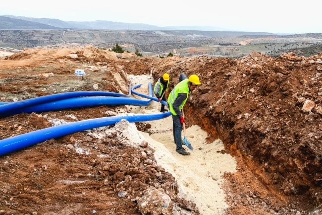 Malatya'da 8 bin 100 metre altyapı