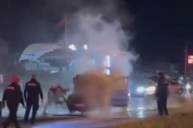 Düzce'de bir araç yangını daha!