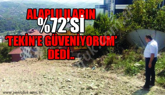 ALAPLILILAR TEKİN'E GÜVENİYOR..