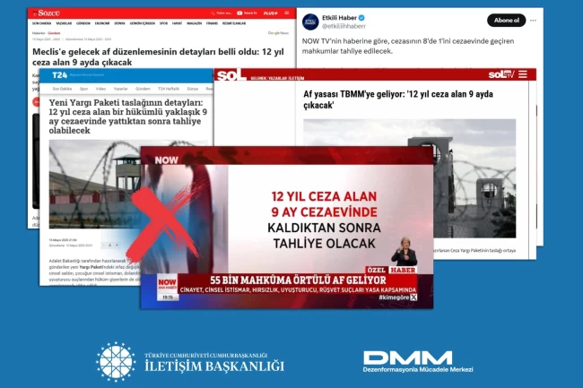 DMM: '12 yıl ceza alıp 9 ay yatacak' iddiası asılsız