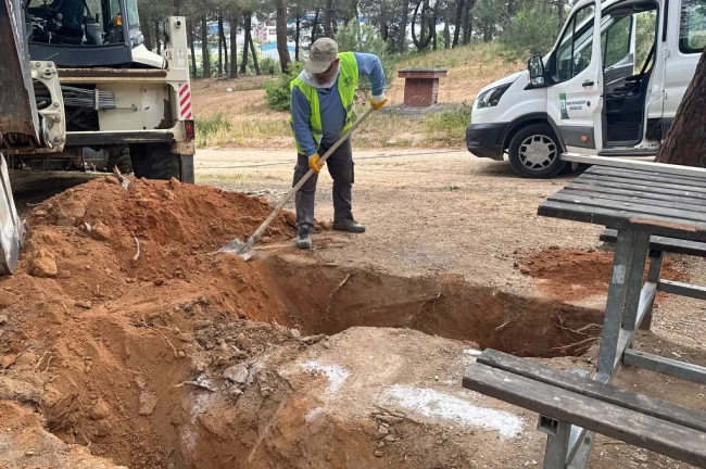 Kuştepe Mesire Alanı'nda bakım çalışması
