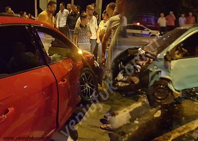 ALAPLI’DA TRAFİK KAZASI 1 KİŞİ YARALANDI