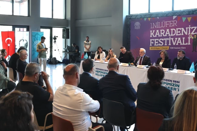 Bursa Nilüfer'de Karadeniz Festivali zamanı