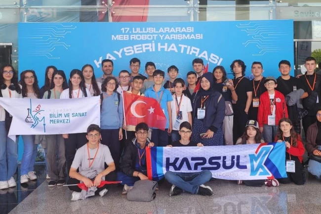 Konya'da MEB Robot Yarışması'nda 6 derece birden